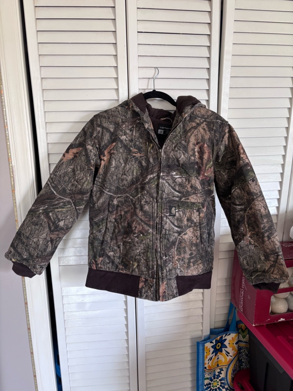 Carhartt Boys' Realtree Camo Jacket - Brown/Green L 14/16